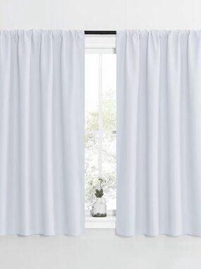 NICETOWN Rod Pocket Thermal Insulated Drapes 2 Panels 42"x54" Grayish White